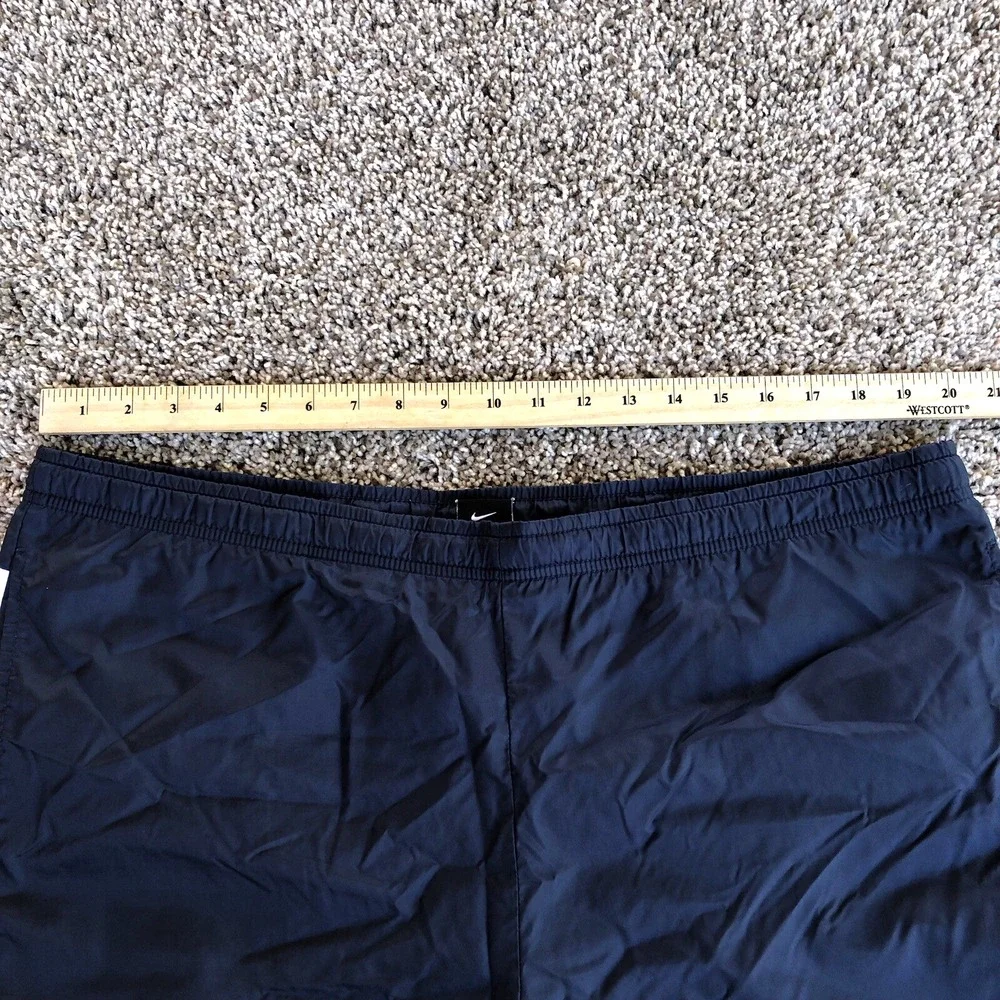 Vintage 90s Nike Swim Trunks Mens Size XL Blue Back Spell Out Mesh Lined Red Tag